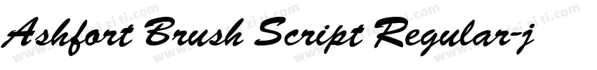 Ashfort Brush Script Regular字体转换